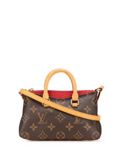 Pre-owned Louis Vuitton 2015 Monogram Nano Pallas Satchel