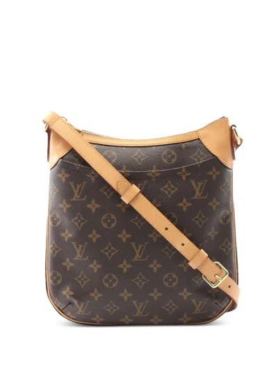 Pre-owned Louis Vuitton 2015 Monogram Odeon Pm Crossbody Bag In Brown