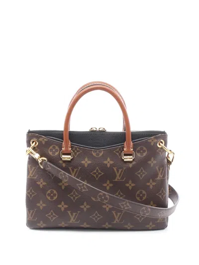 Pre-owned Louis Vuitton 2015 Monogram Pallas Bb Satchel In Brown