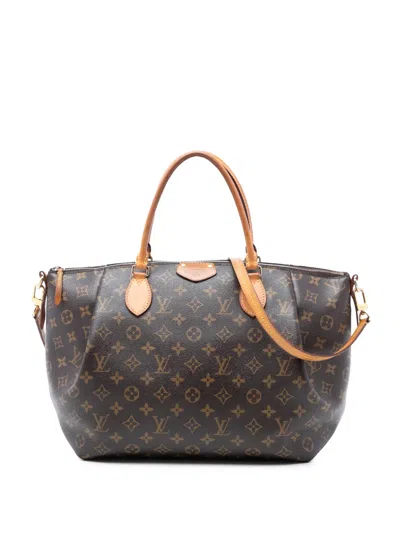 Pre-owned Louis Vuitton 2015 Monogram Turenne Gm Satchel In Brown