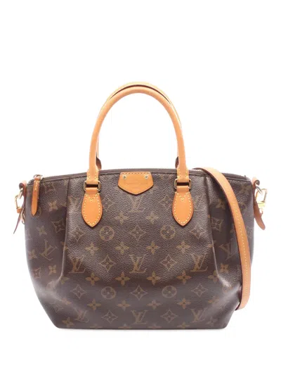 Pre-owned Louis Vuitton 2015 Monogram Turenne Pm Satchel In Brown