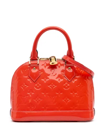 Pre-owned Louis Vuitton 2015 Monogram Vernis Alma Bb Satchel
