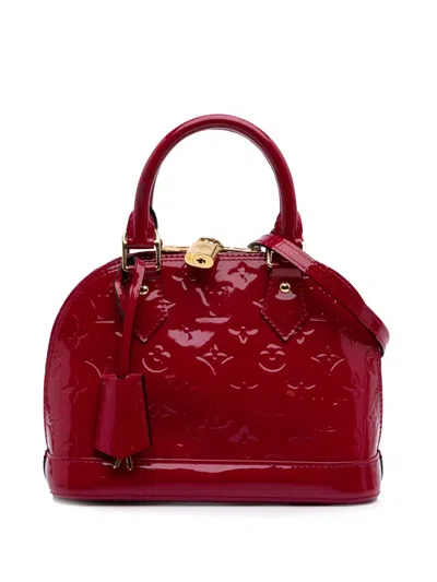 Pre-owned Louis Vuitton 2015 Monogram Vernis Alma Bb Satchel