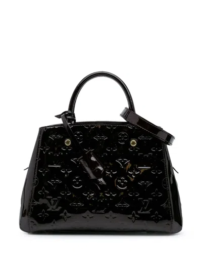 Pre-owned Louis Vuitton 2015 Monogram Vernis Montaigne Bb Satchel