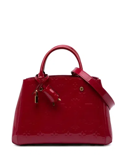 Pre-owned Louis Vuitton 2015 Monogram Vernis Montaigne Bb Satchel
