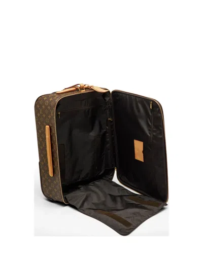 Pre-owned Louis Vuitton 2015 Monogram-pattern Suitcase In Brown