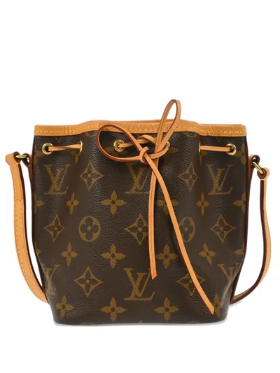 Pre-owned Louis Vuitton 2015 Nano Noe Shoulder Bag In Brown