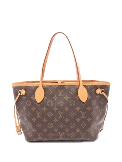 Pre-owned Louis Vuitton 2015 Neverfull Pm Handbag In Brown