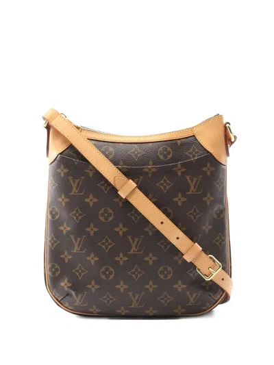 Pre-owned Louis Vuitton 2015 Odeon Pm Monogram Shoulder Bag In Brown
