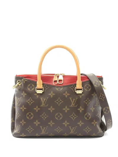 Pre-owned Louis Vuitton 2015 Pallas Bb Monogram Tote Bag In Brown