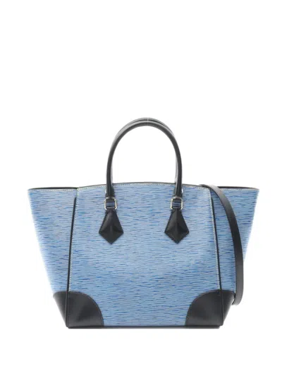 Pre-owned Louis Vuitton 2015 Phoenix Mm Tote Bag In Blue