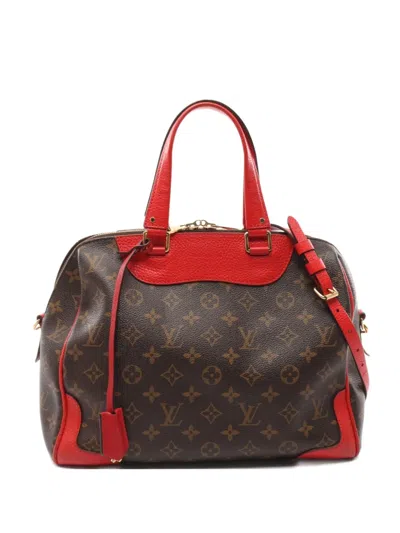Pre-owned Louis Vuitton 2015 Retiro Pm Two-way Handbag In Brown