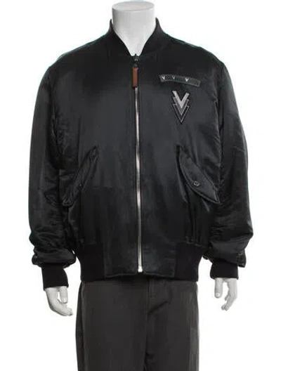 Pre-owned Louis Vuitton 2015 Reversible Bomber Jacket In Blue/green