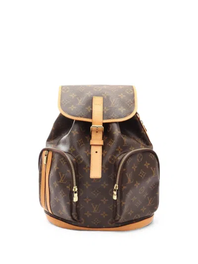 Pre-owned Louis Vuitton 2015 Sac Ad Bosforo Monogram Backpack In Brown