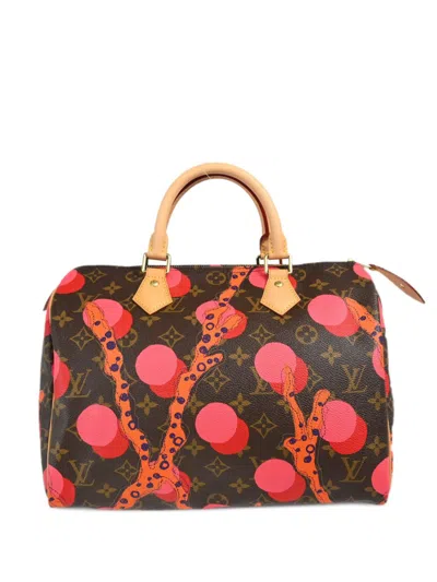 Pre-owned Louis Vuitton 2015 Speedy 30 Handbag In Orange