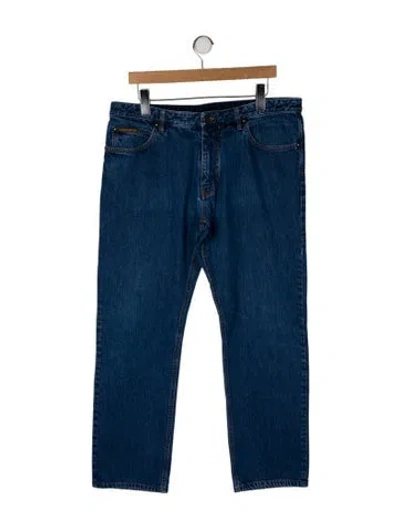 Pre-owned Louis Vuitton 2015 Straight-leg Jeans In Blue