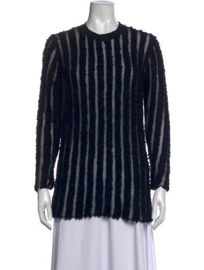 Pre-owned Louis Vuitton 2015 Striped Sweater In Black