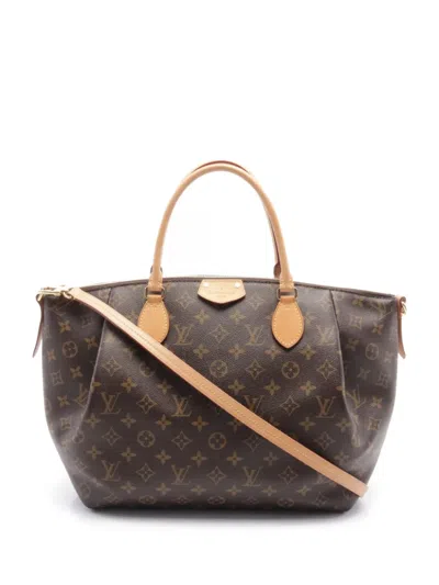 Pre-owned Louis Vuitton 2015 Turen Gm Handbag In Brown