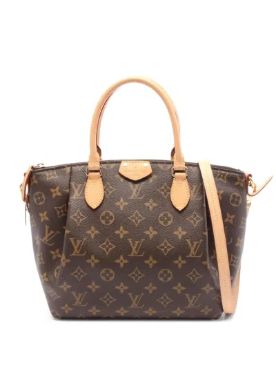 Pre-owned Louis Vuitton 2015 Turen Pm Handbag In Brown