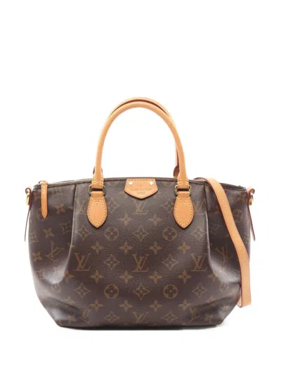 Pre-owned Louis Vuitton 2015 Turen Pm Handbag In Brown