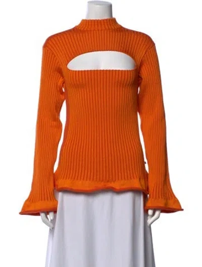 Pre-owned Louis Vuitton 2015 Wool Top In Orange