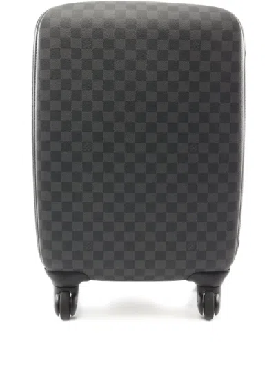 Pre-owned Louis Vuitton 2015 Zephyr 55 Carry-on Suitcase In Black