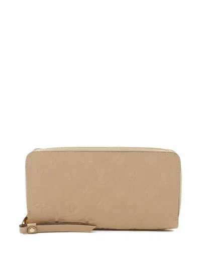 Pre-owned Louis Vuitton 2015 Zippy Wallet In Neutral