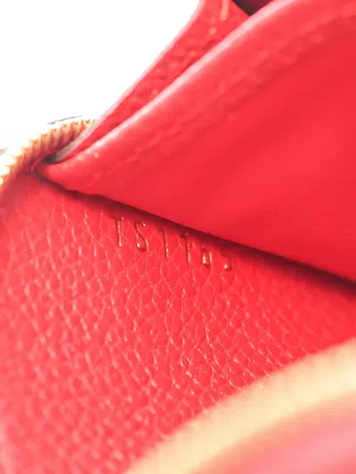Pre-owned Louis Vuitton 2015 Zippy Wallet In Red