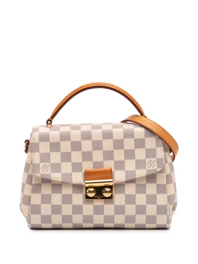Pre-owned Louis Vuitton 2016 Damier Azur Croisette Satchel