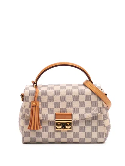Pre-owned Louis Vuitton 2016 Damier Azur Croisette Satchel