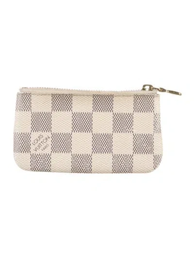 Pre-owned Louis Vuitton 2016 Damier Azur Pattern Wallet In Neutral