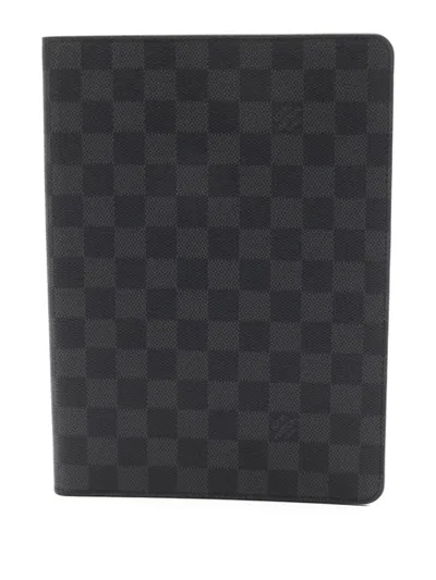 Pre-owned Louis Vuitton 2016 Damier Graphit Ipad Air2 Folio Case