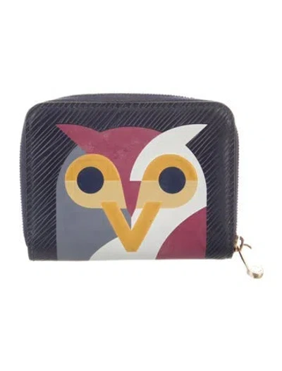 Pre-owned Louis Vuitton 2016 Epi Leather Zippy Wallet In Blue