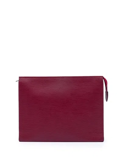 Pre-owned Louis Vuitton 2016 Epi Toiletry Pouch 26 Clutch Bag In Pink