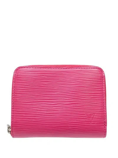 Pre-owned Louis Vuitton 2016 Epi Zippy Purse Coin Pouch In Pink