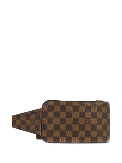 Pre-owned Louis Vuitton 2016 Geronimos Belt Bag In Brown