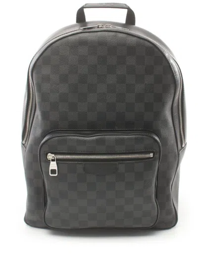 Pre-owned Louis Vuitton 2016 Josh Backpack In Black