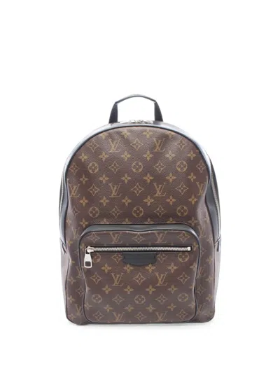 Pre-owned Louis Vuitton 2016 Josh Monogram Macassar Backpack In Brown