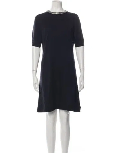 Pre-owned Louis Vuitton 2016 Knee-length Dress In Blue