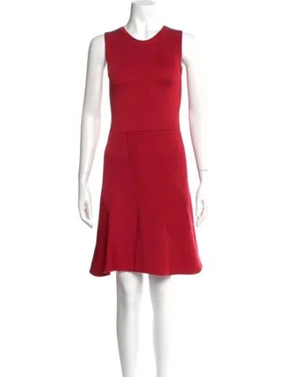 Pre-owned Louis Vuitton 2016 Knee-length Dress In Red
