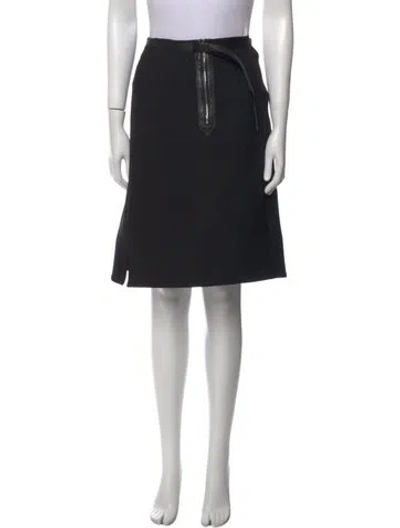 Pre-owned Louis Vuitton 2016 Knee-length Skirt In Black