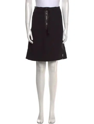 Pre-owned Louis Vuitton 2016 Knee-length Skirt In Black