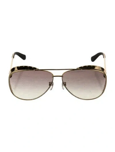 Pre-owned Louis Vuitton 2016 Las Vegas Parano Sunglasses In Gold