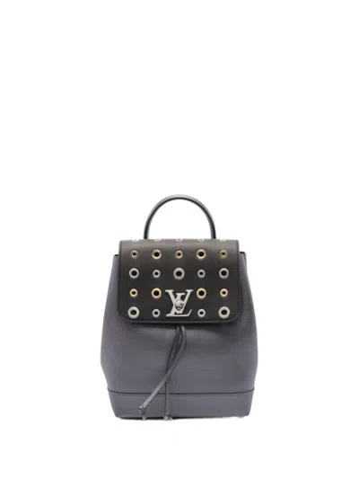 Pre-owned Louis Vuitton 2016 Lockme Backpack In Black