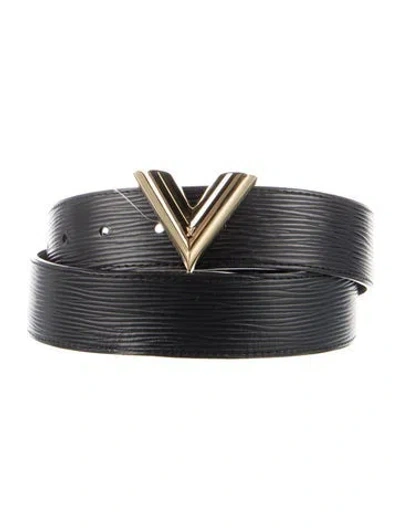 Pre-owned Louis Vuitton 2016 Lv Monogram Belt In Black/brown