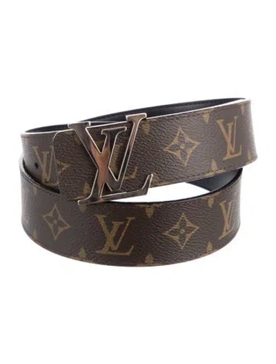 Pre-owned Louis Vuitton 2016 Lv Monogram Belt In Brown