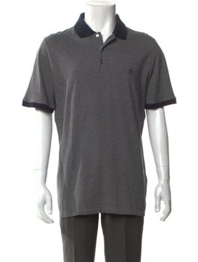Pre-owned Louis Vuitton 2016 Lv Monogram Polo Shirt In Blue