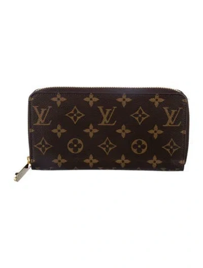 Pre-owned Louis Vuitton 2016 Lv Monogram Zippy Wallet In Brown