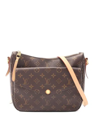 Pre-owned Louis Vuitton 2016 Mabillon Monogram Shoulder Bag In Brown