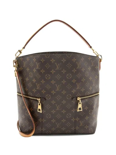 Pre-owned Louis Vuitton 2016 Melie Monogram Tote Bag In Brown